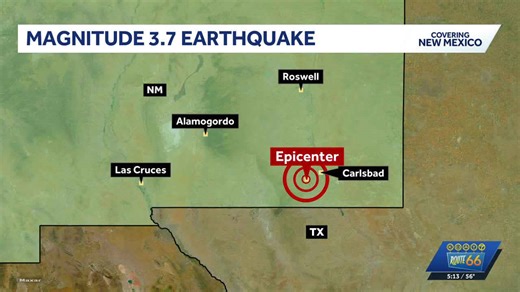 3.7 magnitude earthquake hits southeast New Mexico