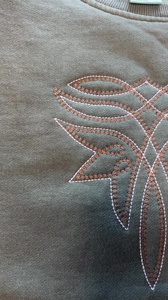 Stunning Bootstitch Design in Western Fashion