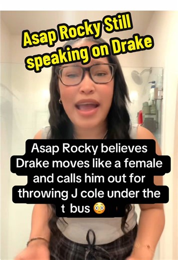 Asap Rocky is now saying in interviews he feels Drake threw J Cole under the bus. He feels he left him hanging 🤔 Y’all agree? #Drake #asaprocky