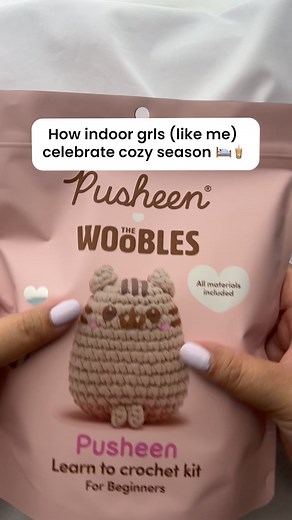 Learn to crochet Pusheen, Pip, and Stormy ❤️ and make your own purr-fect plushie. Snacks, naps, and crochet time plz 🍕😴🧶! Perfect for beginners! Unleash your creativity with step-by-step guides: 🧶 Easy Peasy Yarn™, made for beginners 🎥 easy-to-follow video tutorials 🏃🏾‍♀️ pre-started material will jump you right to the basics 🤲 made for both righties & lefties | The Woobles