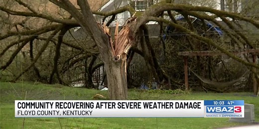 Community recovering after severe weather damage in Floyd County, Ky.