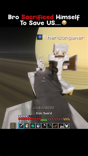 Bro Sacrificed Himself To Save Us #minecraft #mlgclutch #pvp #clutch #manhunt