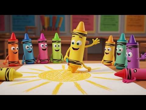 The Crayons in the Box Go Draw Draw Draw | Crayon Song | Nursery Rhymes & Toddler Learning Songs