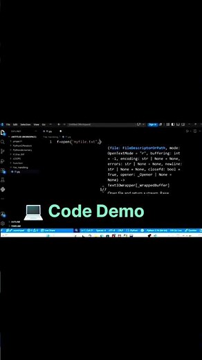 🚀 Python File Handling Code Demo | Save Data Like a Pro! #Shorts