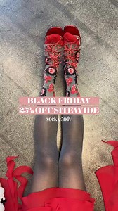 89K views · 54 reactions | Our Black Friday sale is flying! Fashionistas everywhere are snatching up our signature sheer socks and bold cotton designs at 25% off. These aren't your basic socks—they're wearable art that completes every outfit. Don't miss out on the year's biggest savings. Use code SOCKTREAT25 before your favorites disappear! Shop now: https://sockcandy.com/collections | Sock Candy | Facebook