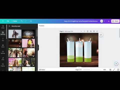 Drag & Drop Canva Templates Tumbler Mockups by Click Art Gallery