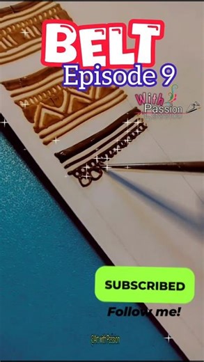 BELT Episode 9: Advanced Filler Patterns ✍️ | Mehndi MasterclassHow to Level Up Your Henna | #Shorts
