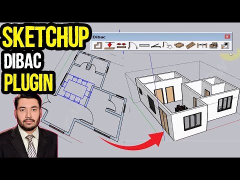 How To Use Dibac in SketchUp | install dibac plugin in sketchup |cad show