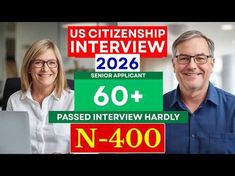 New N-400 US Citizenship Interview 2026 ➡️ Senior Applicant Passed Naturalization Test 2026 #n400