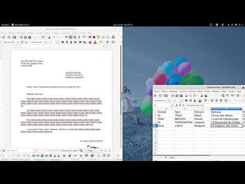 Libre Office : Faire du publipostage (ou mailing) !