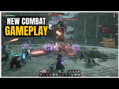 THRONE AND LIBERTY NEW GAMEPLAY & COMBAT SKILLS - BOSS FIGHT