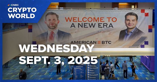 American Bitcoin, co-founded by Trump sons, soars in Nasdaq listing: CNBC Crypto World