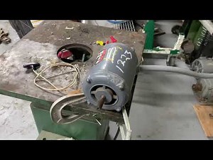 Homemade rotary phase converter build, rope start method