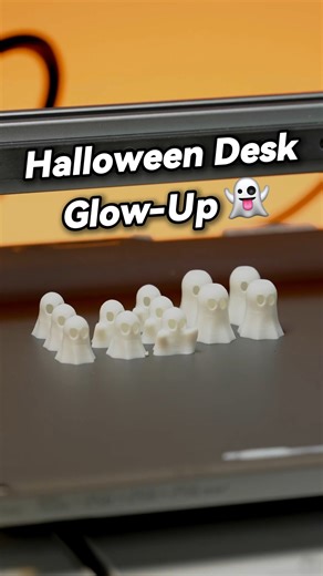 Bambu Lab on Instagram: "Trick or print? 🎃👻 Our desk is ready for Halloween! 🕯️ Sitting here feels like being a wizard in my own castle.🧙‍♀️🏰 Model: Little Halloween Ghosts Designer: jdormer9 Model ID: 700296 Model: 死神骷髅平衡万圣节 Designer: Mad power Model ID: 1642280 Model: Skull Pen Holder Designer: Eagleeye497 Model ID: 1743702 Model: Halloween Spider Web Coasters with Stand Designer: Kellnis3D Model ID: 78312 Model: Halloween pumpkin bowl Designer: R73CH Model ID: 1778671 #BambuLab #Hallowee