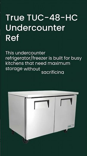 Space-Saving Undercounter Freezer | Commercial Refrigeration for Busy Kitchens