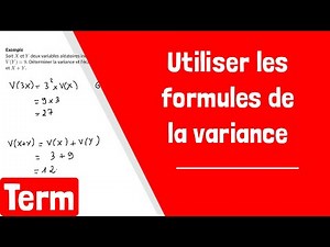 Comment utiliser les formules de la variance ?