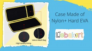 Hard Carry Case Compatible with Logitech K400 Plus Touch with Easy Media Control and Built-in Touchpad