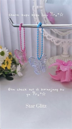 🦋Lucu tau.. #keychain #keychaindiy #manik #charm #butterfly