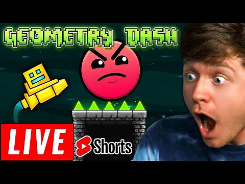 LIVE - GEOMETRY DASH HARD LEVELS! #shorts