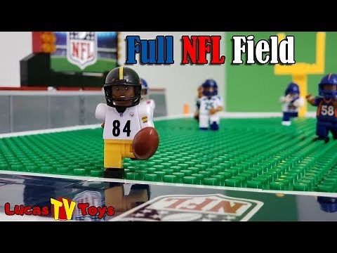 NFL Football Field and Minifigures Buildable Set | LEGO Compatible Set Review