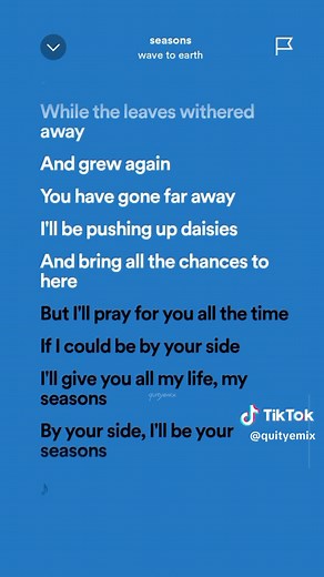 Seasons - Wave To Earth Song Lyrics