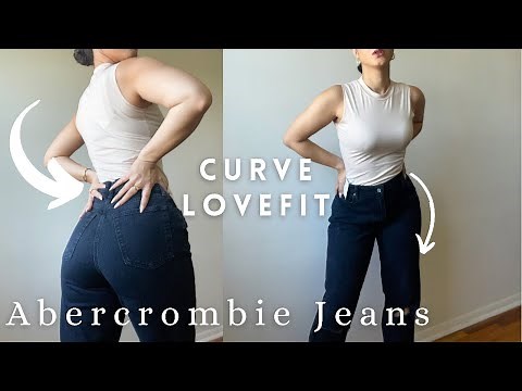 TRYING ABERCROMBIE JEANS | CURVE LOVE VS REGULAR FIT TRY ON REVIEW