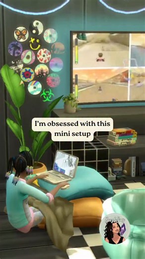 Becky | The Sims 4 Builds on Instagram: "Custom kids desk using a sized-down kotatsu + cushions 🧸✏️ Save this! Would your kid Sim do homework here? 👇"