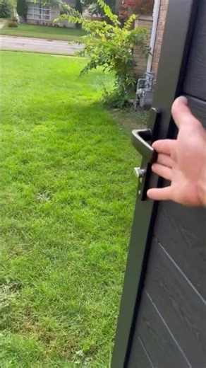 Built to Click Into Place | Modern Composite Gate + Fence by Greenwood Fence