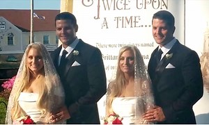 Identical siblings' double-wedding a highlight at Twins Day Festival