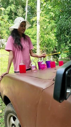 Playing Pink Panther Theme on a Car Bonnet! 🎷🚗 | Water Bottle Music