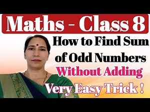 How To Find Sum of First 100 Odd Numbers |Squares And Square Roots Class 8 Math NCERT