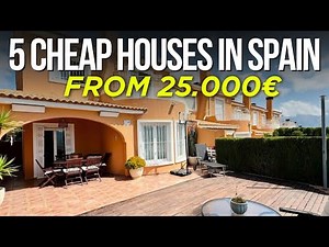 5 Affordable Houses in Valencia, Spain: €25K to €45K. CHEAP HOUSES in VALENCIA SPAIN