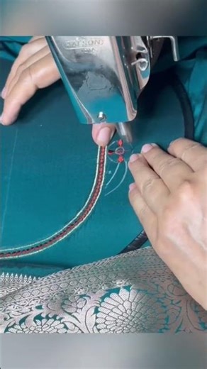 simple machine embroidery flower and leaf design making short video, ,blouse neck design