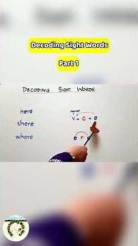 Decoding Sight Words: here, there, where | How to Teach Tricky Spellings (Part 1) #shorts #english