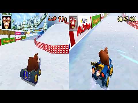 Mario Kart 7 Retro Track Comparison