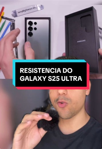 TESTE DE RESISTÊNCIA E DURABILIDADE DO GALAXY S25 ULTRA 🤯 O youtuber Jerry Rig Everything tentou destruir o aparelho que suportou até altas temperaturas na tela mas o aro das câmeras gerou polêmica… O que você achou desse teste? 🤔 . #smartphone #android #iphone #tecnologia #samsung #galaxys25ultra