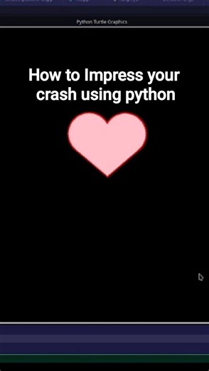 Who says programmers aren't romantic? 🌹💻 Forget buying flowers! I coded a heart using Python Turtle instead. 🐢❤️ ​It only takes a few lines of code to create something beautiful. This is a great way to practice your Python loops and geometry while making something satisfying to watch. ​The Proverb: "The heart has its reasons which reason knows nothing of." ✨ ​How to do it: 1️⃣ import turtle 2️⃣ Set color to red 3️⃣ Draw two arcs and two lines to complete the heart! ​Which one should I draw ne