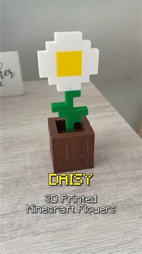 Minecraft Flowers in REAL LIFE 🌼 3D Printed