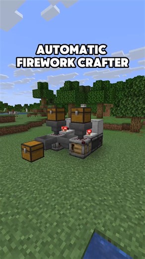 ♦️MrRedd♦️ on Instagram: "Automatic Firework Crafter In Minecraft! #minecraft #survival #minecraftfarms"