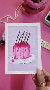 Cake painting tutorial #cakepainting #painting #art #artist #shorts