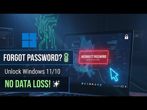 How to Reset Windows 10/11 Password (No USB or Format Needed) 🔑💻
