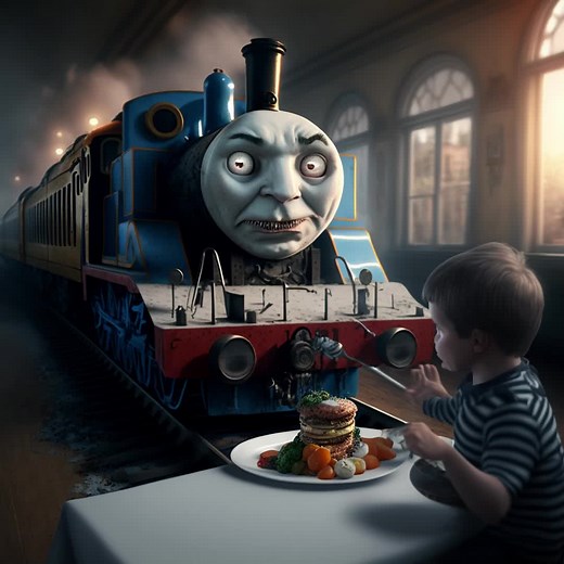 Cursed Thomas Scary Train #cursed #cursedthomas #cursedthomasthetrain #cursedthoma #scary #horror #creepy