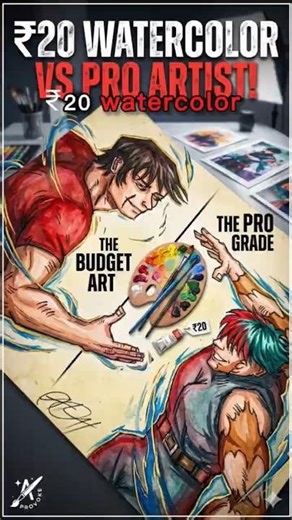 Stop Wasting Money! ❌ Maki & Toji with ₹20 Watercolors 🎨🔥 #art #jjk