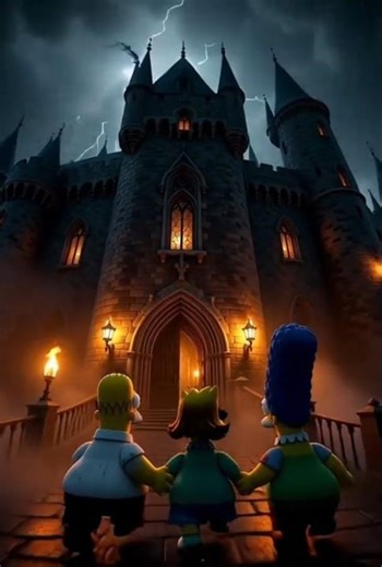 “When The Simpsons Enter The Harry Potter Universe 😱 | Dark Fantasy”Part -1 ||#shorts #simpsons