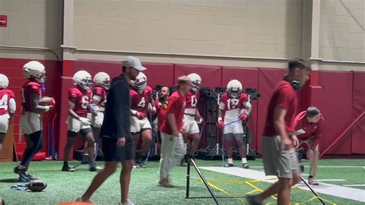 Alabama Football Spring Practice on Thursday.