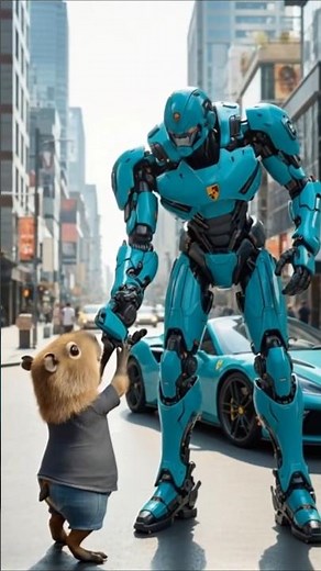 The Baby Capybara’s Robot Was Crushed… But He Wasn’t Alone 🤖💙 #capybara