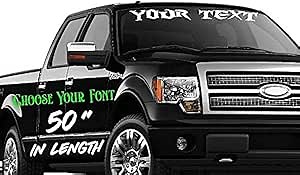 50 Inch Long Custom Stickers and Decals - Premium Decal Stickers for Windows and Cars, Create Your Unique Sticker Designs with Multiple Colors, Fonts & Sizes to Personalize Your Text
