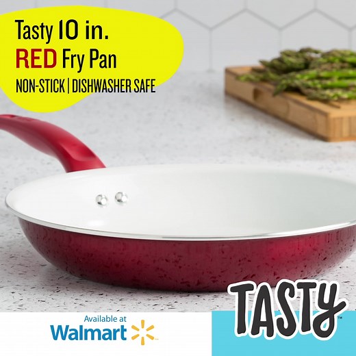 Fry farm fresh eggs, sear a sirloin steak and brown other culinary creations with this Tasty titanium-reinforced non-stick ceramic frying pan. Walmart Canada Get it here: https://bit.ly/30wu5kd | Tasty