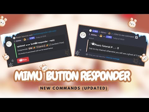 Mimu Button Responder Tutorial | New Feature | Discord Tutorial