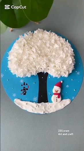 How to make tissue paper tree 🌴#tree #amazing#craft#tending #tree